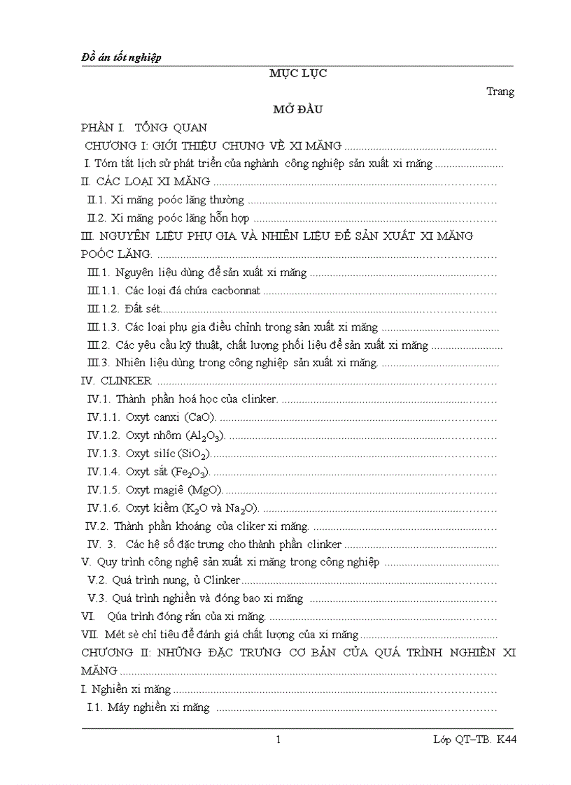 image for page Những đặc trưng cơ bản của quá trình nghiền xi măng