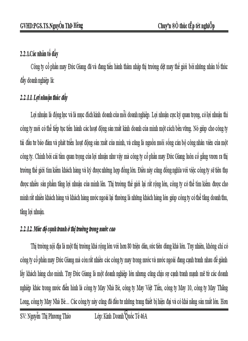 image for page Thâm nhập thị trường may mặc thế giới của công ty cổ phần may Đức Giang