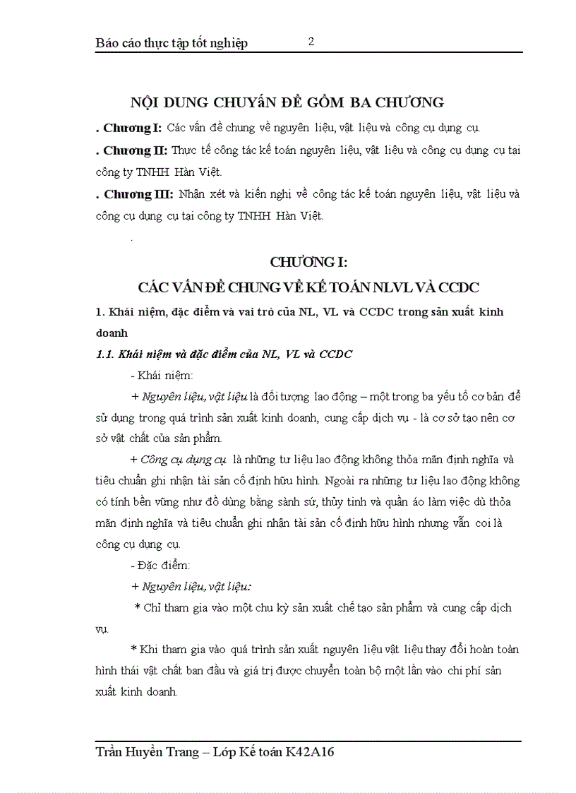 image for page Kế toán nguyên liệu vật liệu và công cụ dụng cụ tại công ty TNHH Hàn Việt 1