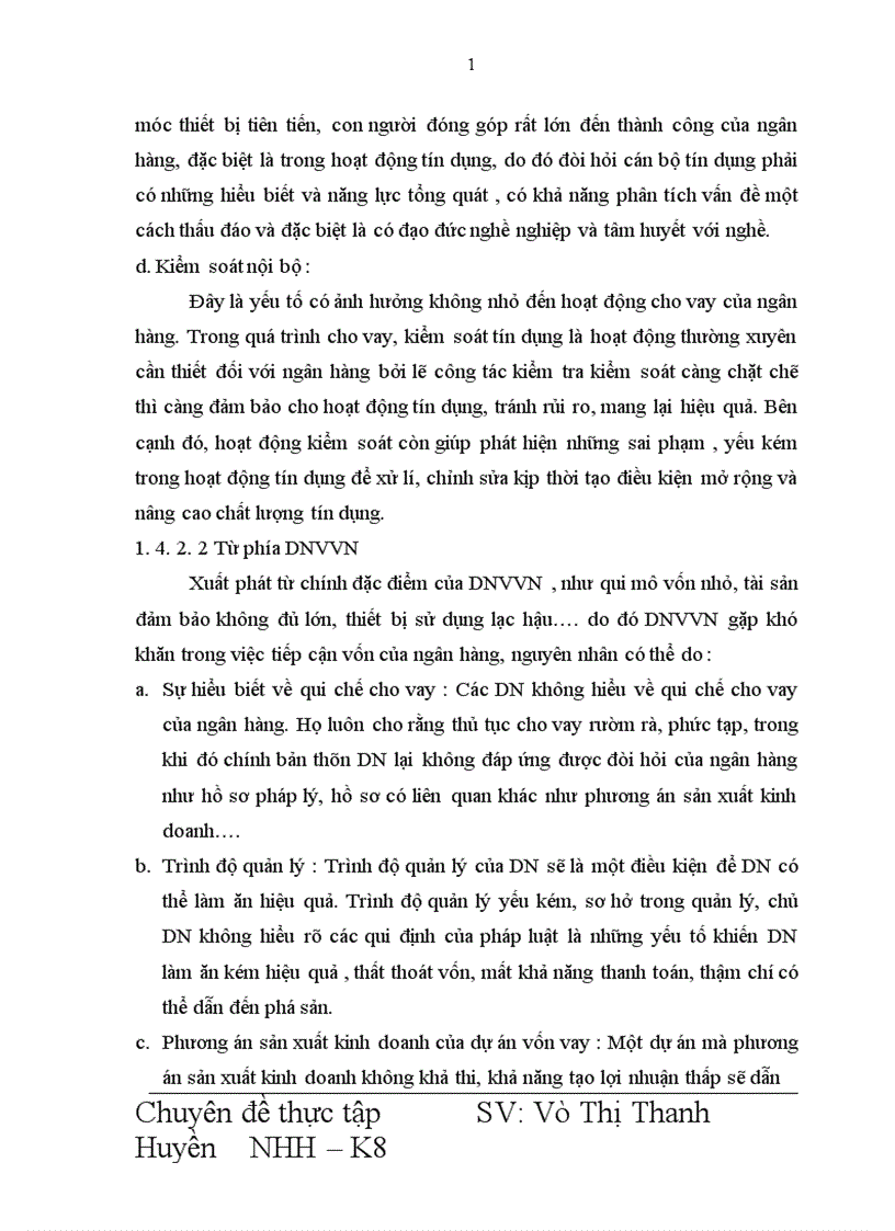 image for page Giải pháp mở rộng hoạt động cho vay đối với DNVVN tại Ngân hàng Indovina Chi nhánh Hà Nội 1