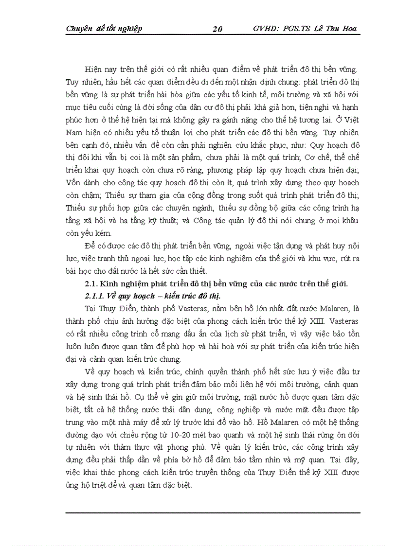 image for page Phát triển bền vững các khu đô thị mới Tổng quan kinh nghiệm quốc tế trong nước và đánh giá thực tế tại Hà Nội
