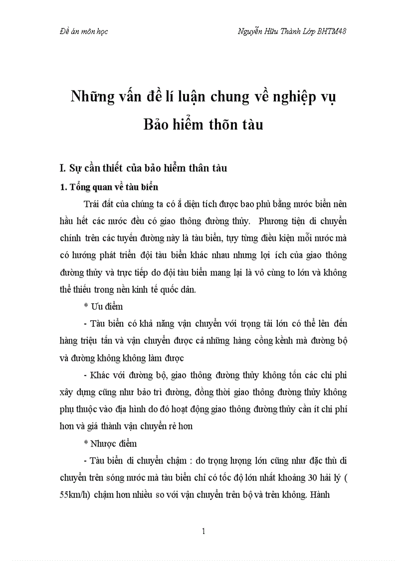 image for page Nghiệp vụ bảo hiểm thân tàu và tình hình kinh doanh tại tổng công ty cổ phần bảo hiểm Bảo Minh 1