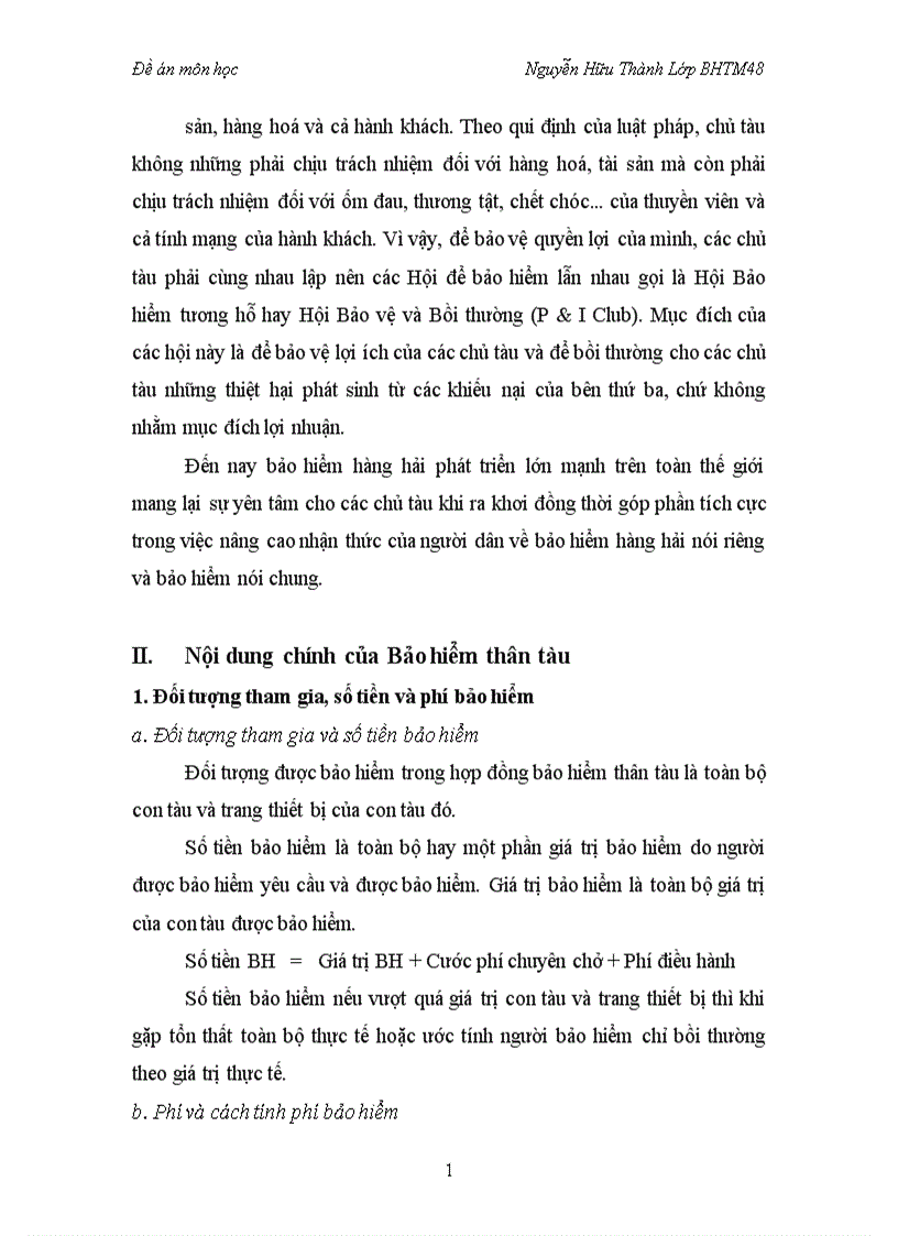 image for page Nghiệp vụ bảo hiểm thân tàu và tình hình kinh doanh tại tổng công ty cổ phần bảo hiểm Bảo Minh 1