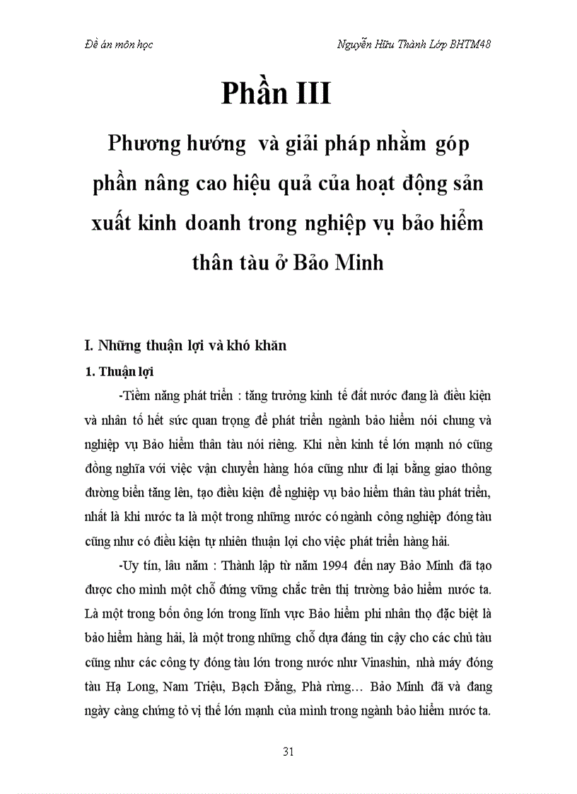 image for page Nghiệp vụ bảo hiểm thân tàu và tình hình kinh doanh tại tổng công ty cổ phần bảo hiểm Bảo Minh 1