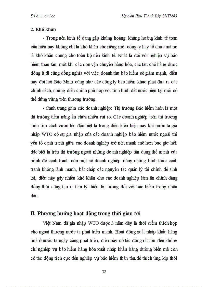 image for page Nghiệp vụ bảo hiểm thân tàu và tình hình kinh doanh tại tổng công ty cổ phần bảo hiểm Bảo Minh 1