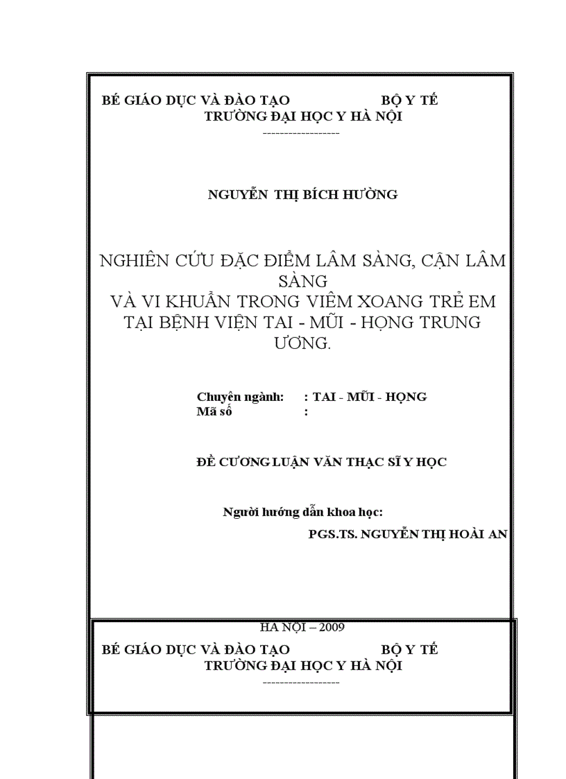 image for page Nghiên cứu đặc điểm lâm sàng cận lâm sàng của viêm xoang nhiễm khuẩn ở trẻ em