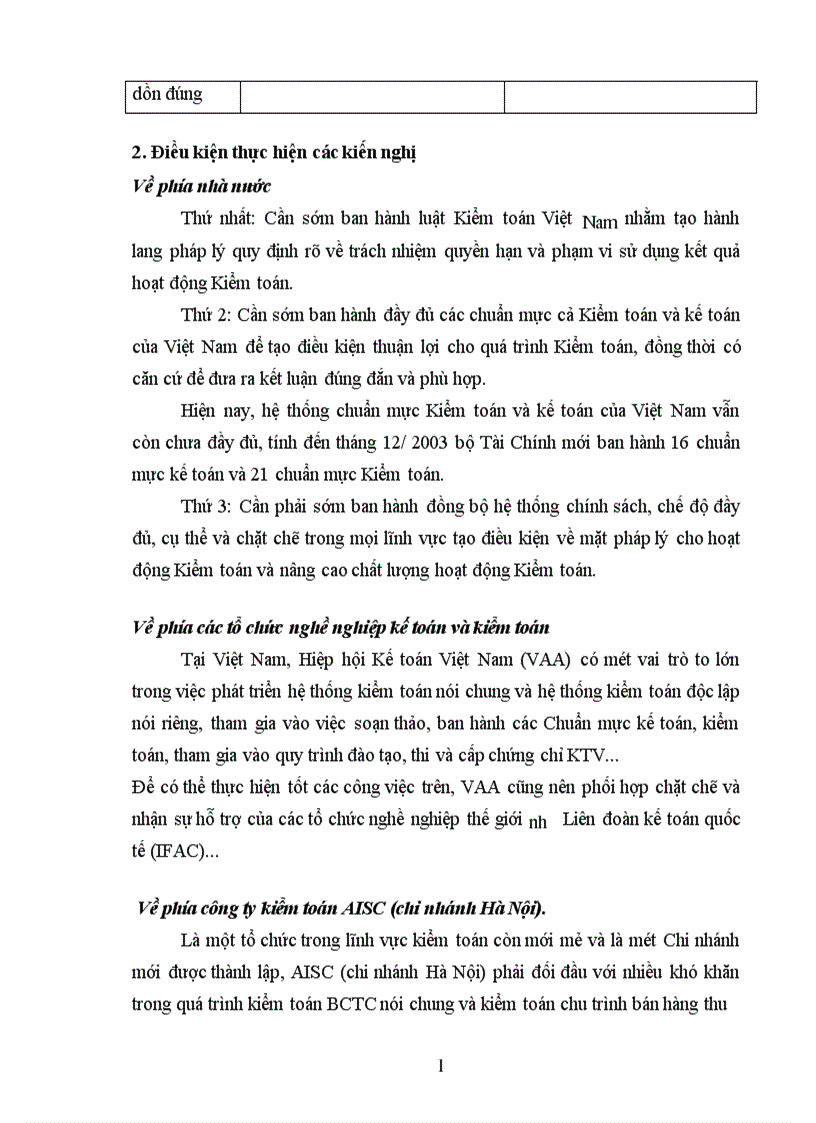 image for page Kiểm toán chu trình bán hàng thu tiền trong kiểm toán BCTC do Công ty Kiểm toán và Dịch vụ Tin học AISC thực hiện 1