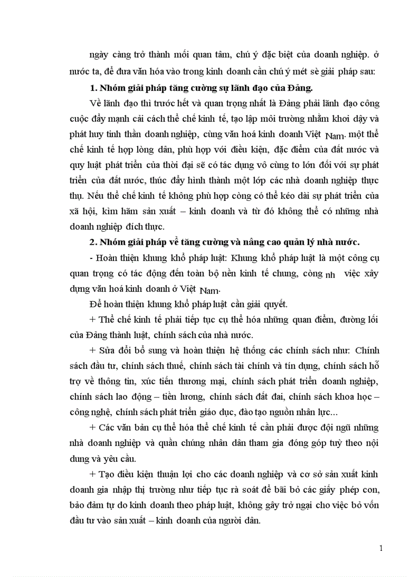 image for page Nguyên nhân phương hướng và một số giải pháp chủ yếu để đưa văn hoá vào trong hoạt động sản xuất kinh doanh ở nước ta hiện nay