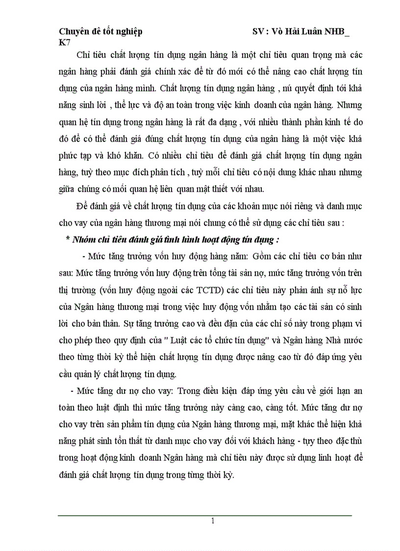 image for page Giải pháp nâng cao chất lượng tín dụng tại Ngân Hàng Đầu Tư và Phát Triển Việt Nam chi nhánh Quang Trung 1