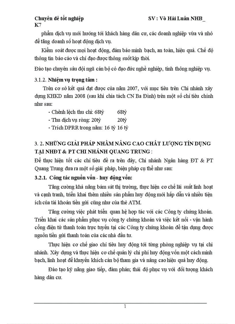 image for page Giải pháp nâng cao chất lượng tín dụng tại Ngân Hàng Đầu Tư và Phát Triển Việt Nam chi nhánh Quang Trung 1