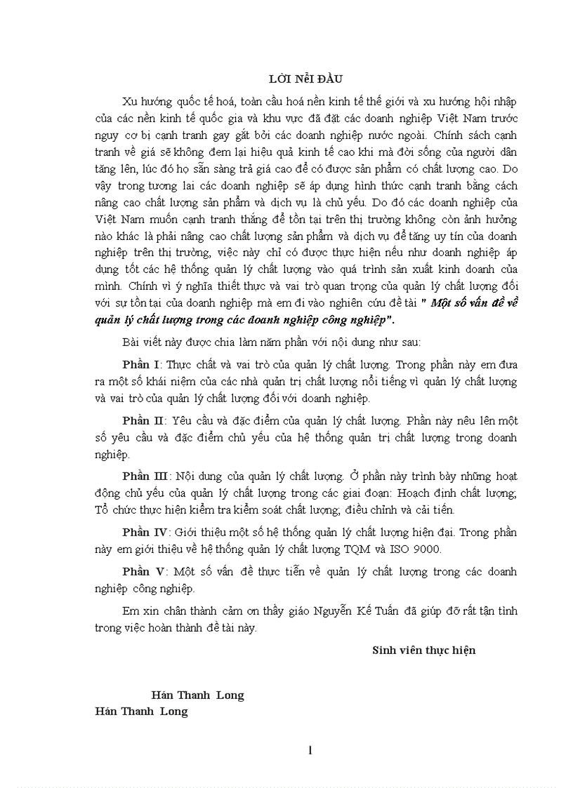 image for page Một số vấn đề về quản lý chất lượng trong các doanh nghiệp công nghiệp 1