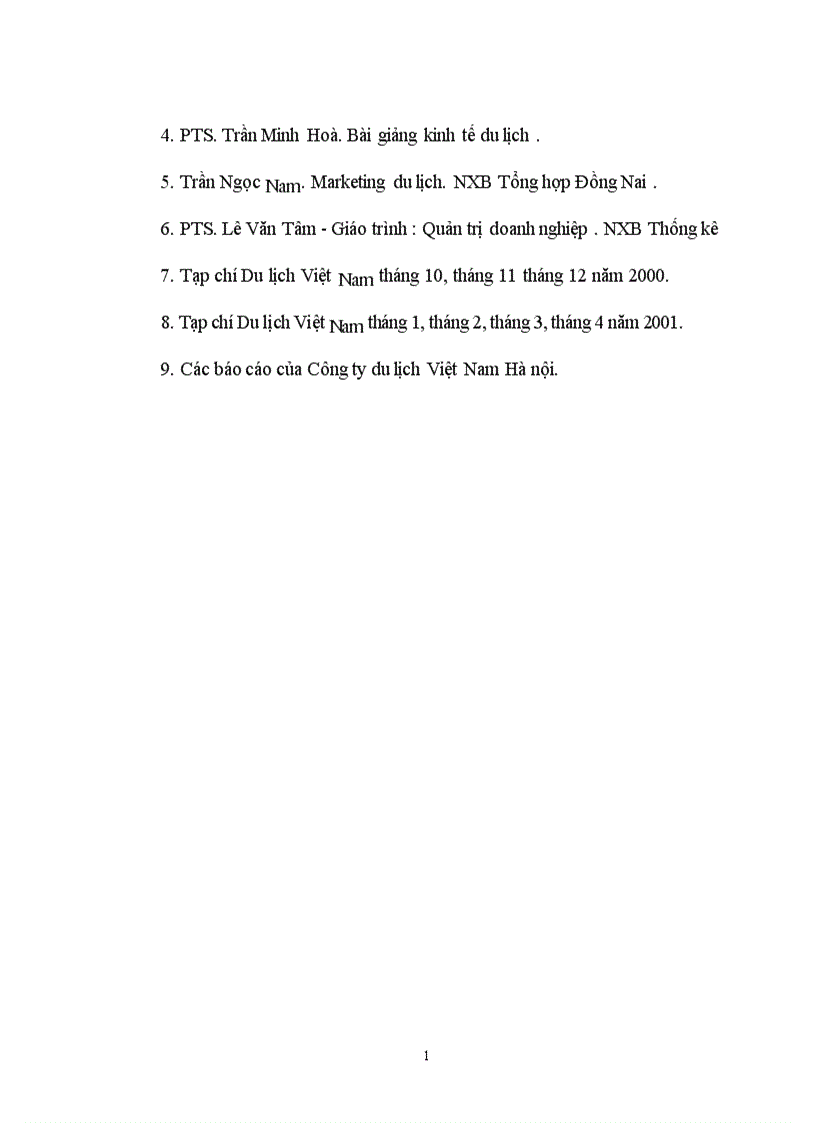 image for page Hiệu quả kinh doanh chương trình du lịch của Công ty du lịch việt nam hà nội thực trạng và giải pháp