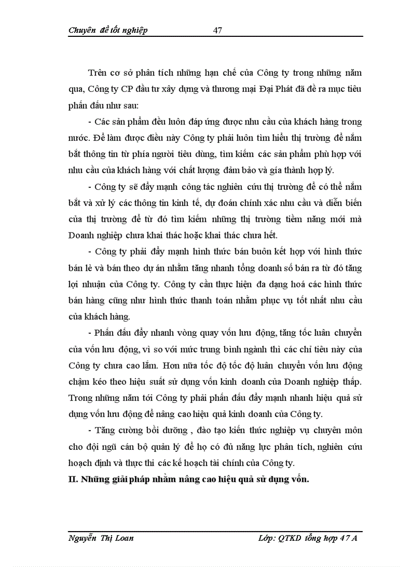 image for page Giải pháp nhằm nâng cao hiệu quả sử dụng vốn kinh doanh tại Công ty Cổ phần đầu tư xây dựng và thương mại Đại Phát