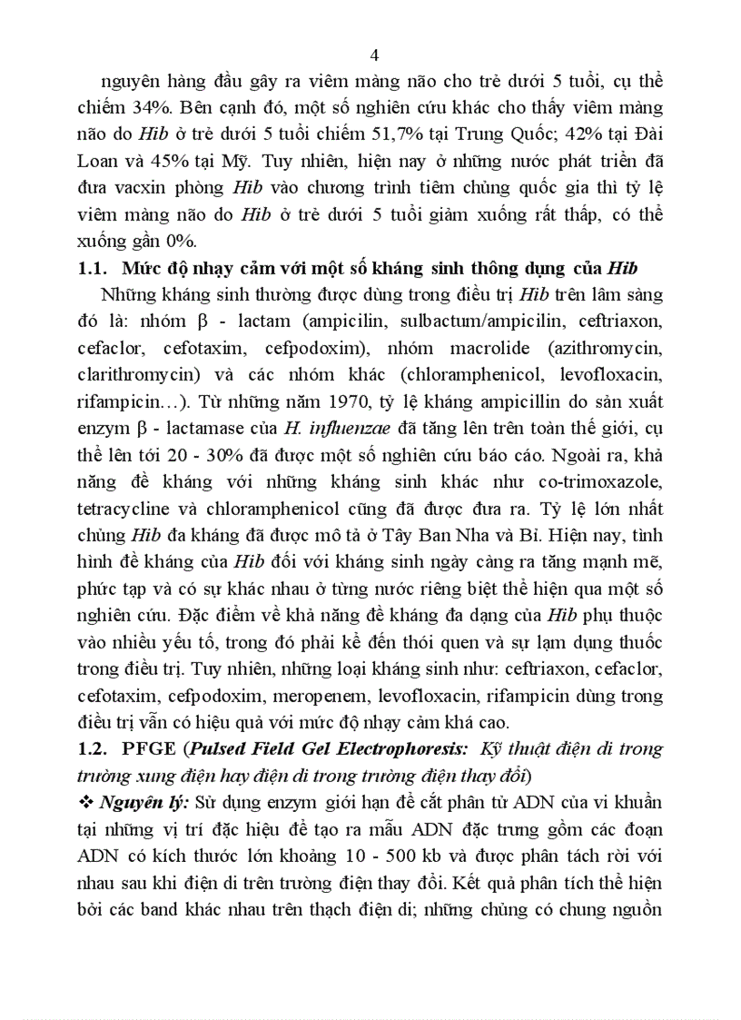 image for page Đặc điểm sinh học phân tử của Haemophilus influenzae typ b phân lập từ bệnh nhi viêm màng não dưới 5 tuổi và trẻ khỏe mạnh tại nhà trẻ mẫu giáo 1