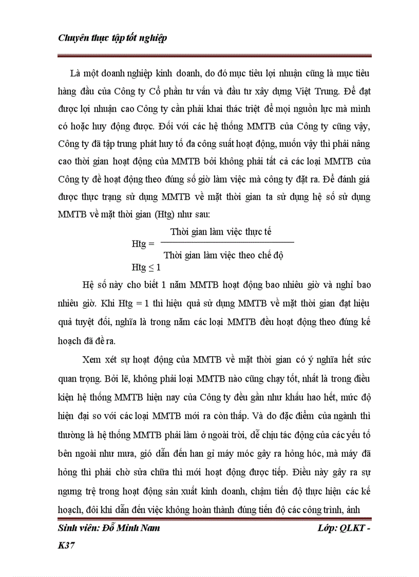 image for page Những điều kiện và giải pháp nhằm nâng cao hiệu quả quản lý sử dụng máy móc thiết bị tại công ty cổ phần và đầu tư xây dựng Việt Trung 1