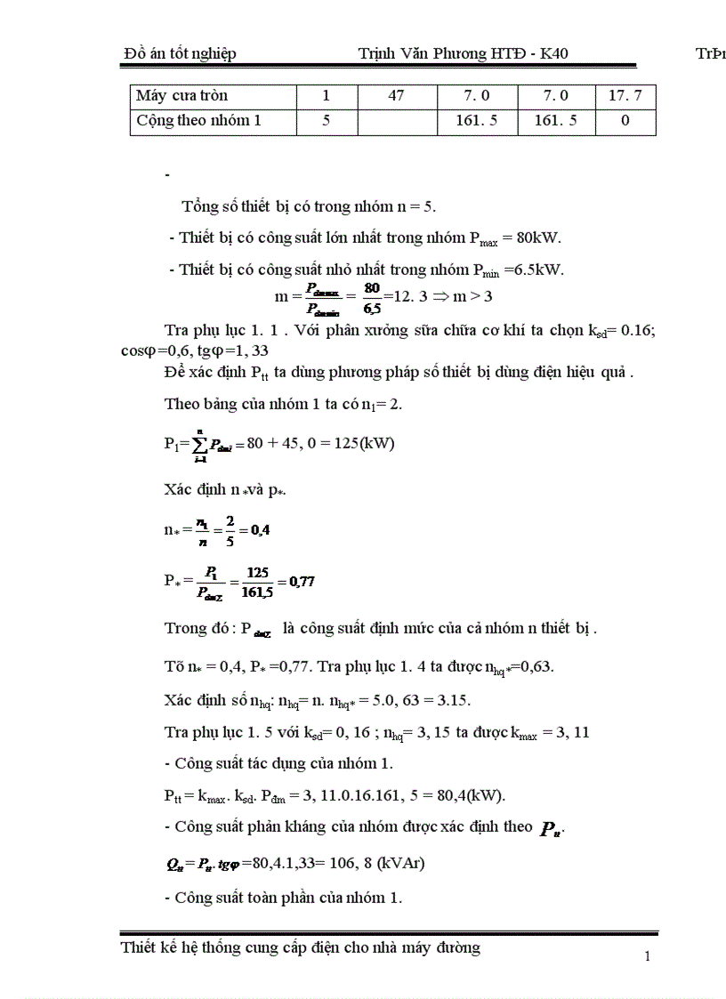 image for page Thiết kế mạng hạ áp cho phân xưởng sửa chữa cơ khí