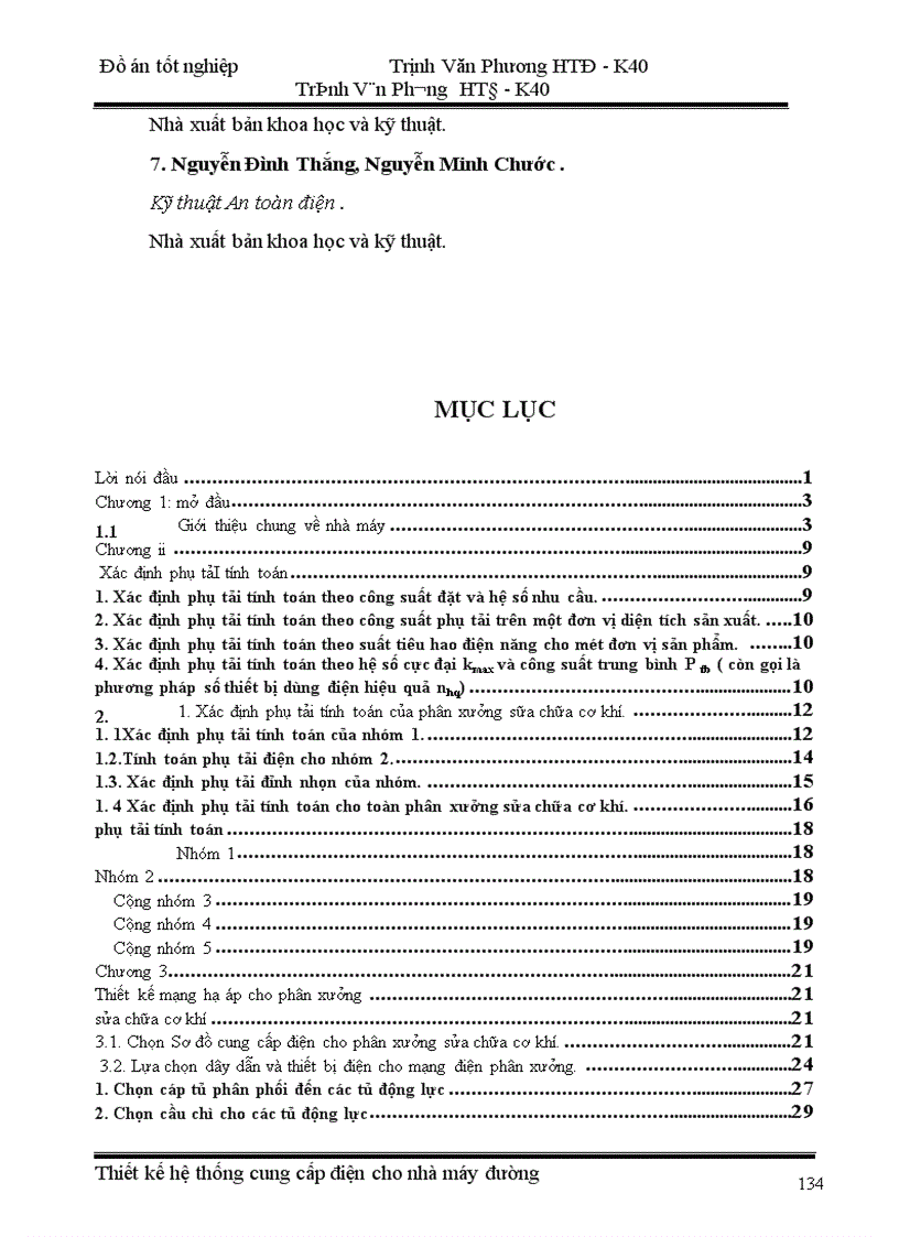 image for page Thiết kế mạng hạ áp cho phân xưởng sửa chữa cơ khí