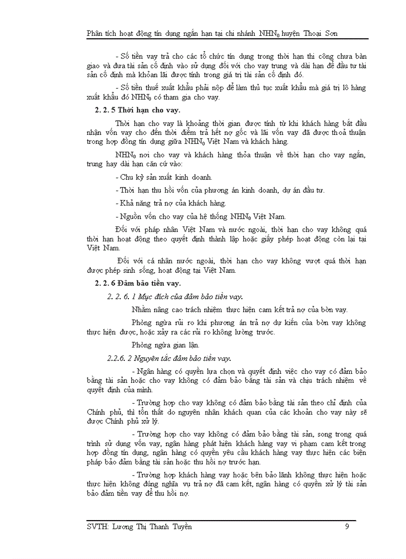 image for page Phân tích hoạt động tín dụng ngắn hạn tại chi nhánh ngân hàng nông nghiệp và phát triển nông thôn huyện thoại sơn