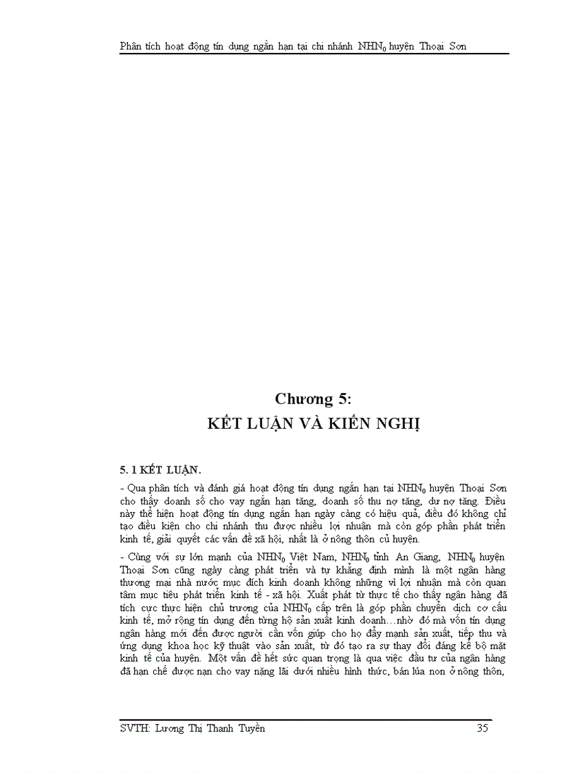 image for page Phân tích hoạt động tín dụng ngắn hạn tại chi nhánh ngân hàng nông nghiệp và phát triển nông thôn huyện thoại sơn