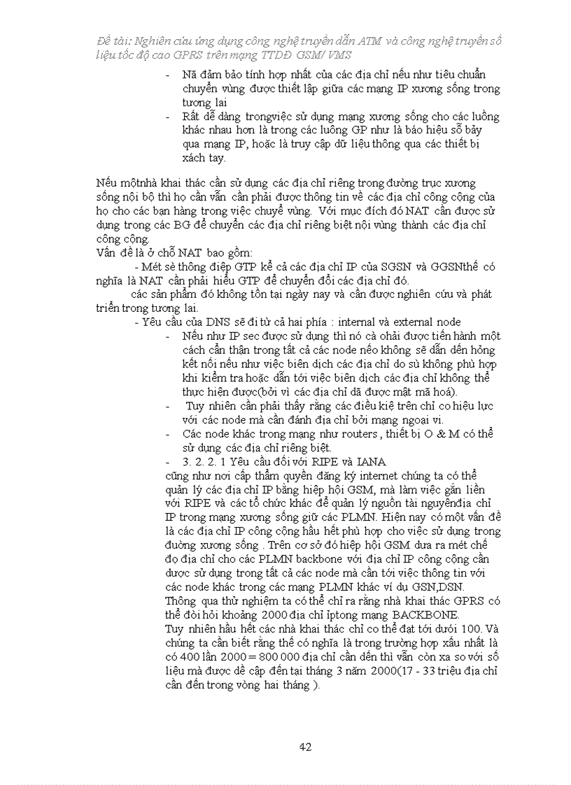 image for page Nghiên cứu triển khai công nghệ ATM và GPRS trên mạng MOBIFONE