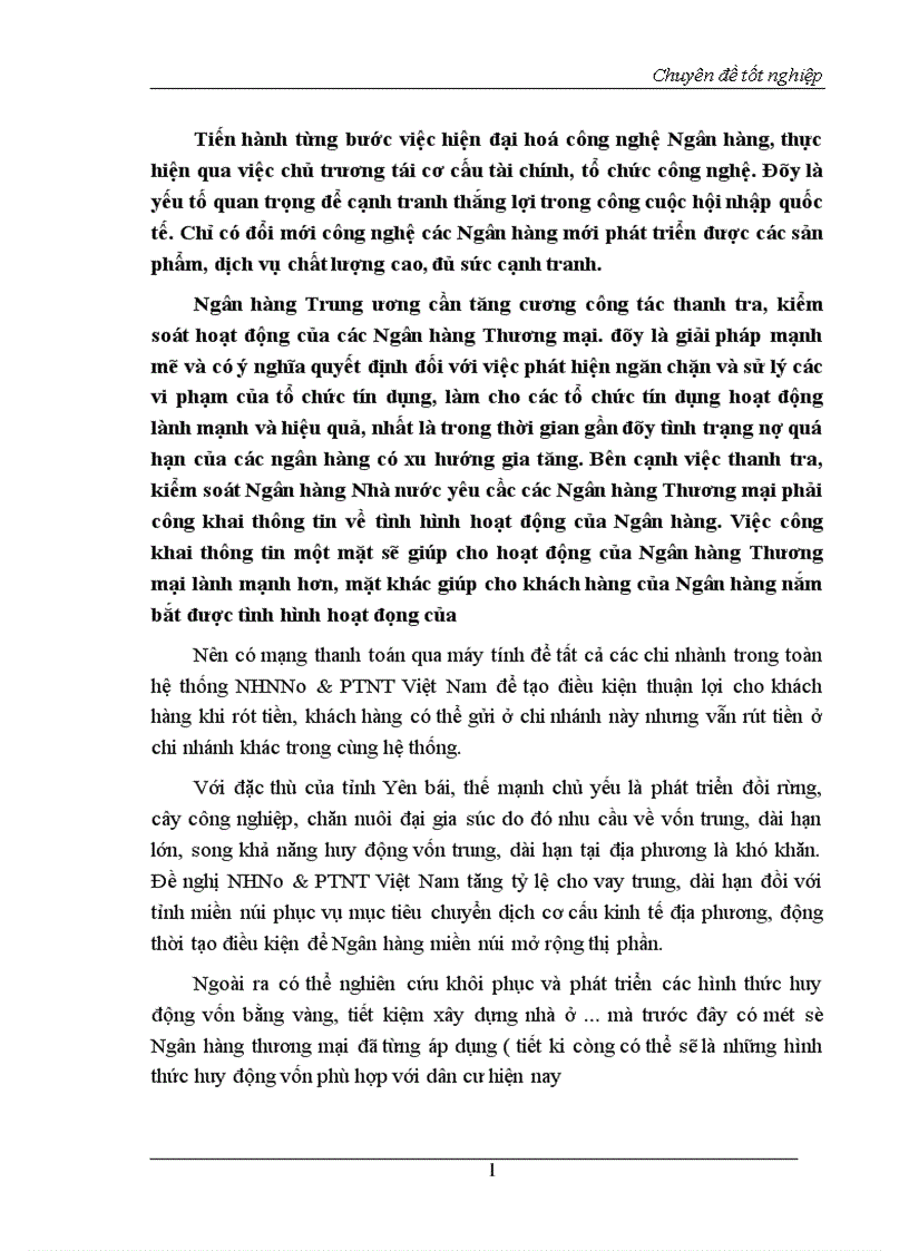 image for page Một số giải pháp nhằm nâng cao hiệu quả huy động vốn tại Chi nhánh Ngân hàng Đầu tư và Phát triển Yên Bái 1