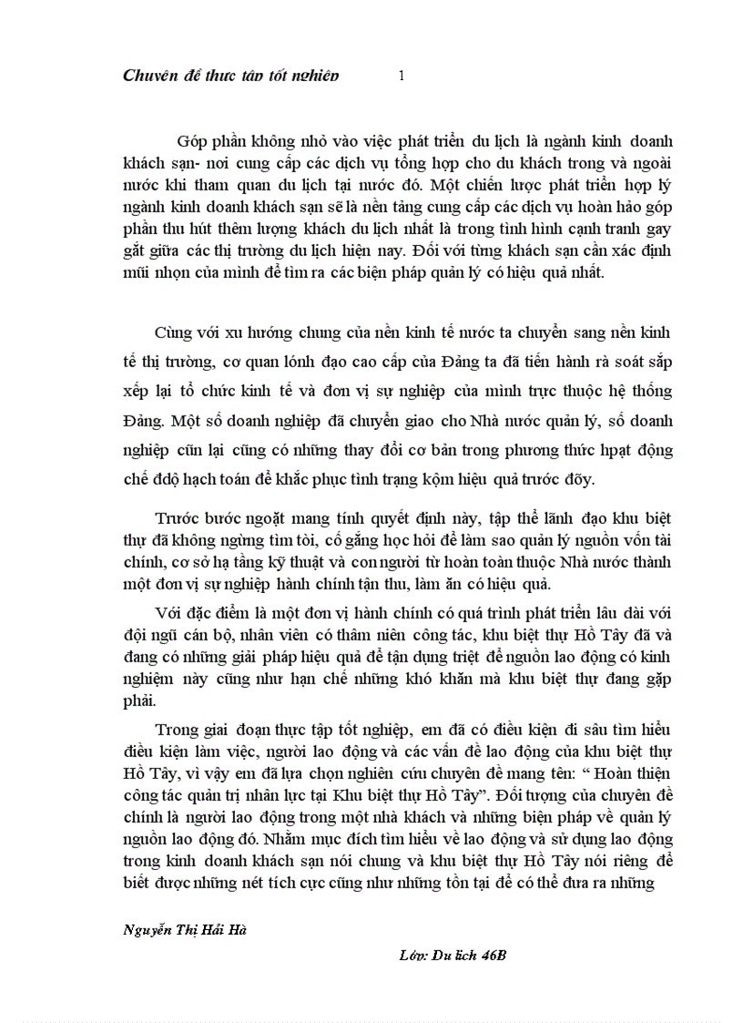image for page Hoàn thiện công tác quản trị nhân lực tại khu biệt thự Hồ Tây
