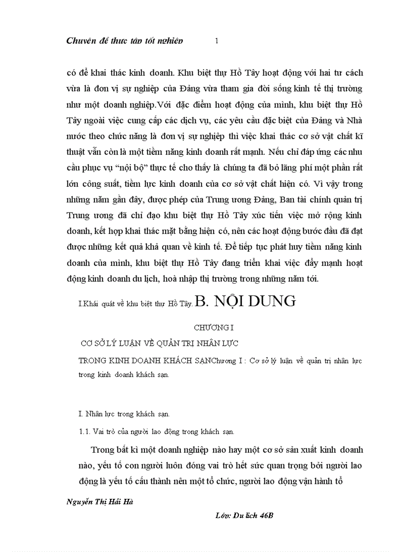 image for page Hoàn thiện công tác quản trị nhân lực tại khu biệt thự Hồ Tây