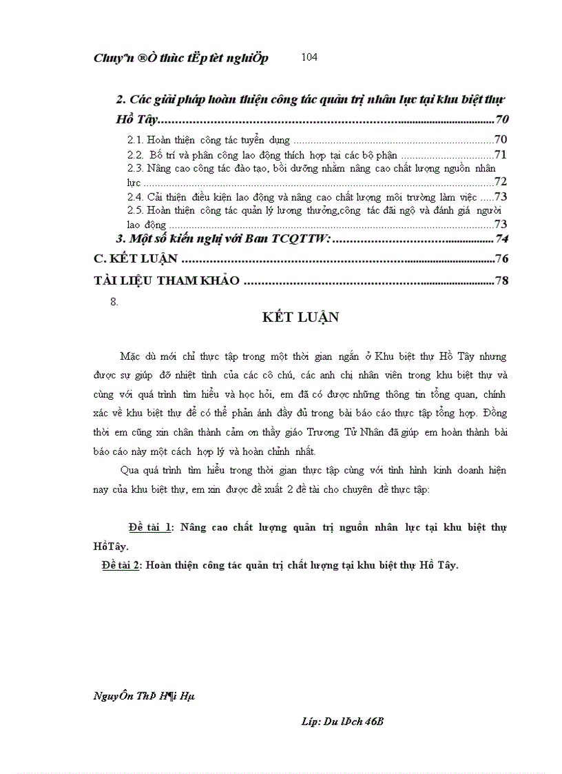 image for page Hoàn thiện công tác quản trị nhân lực tại khu biệt thự Hồ Tây