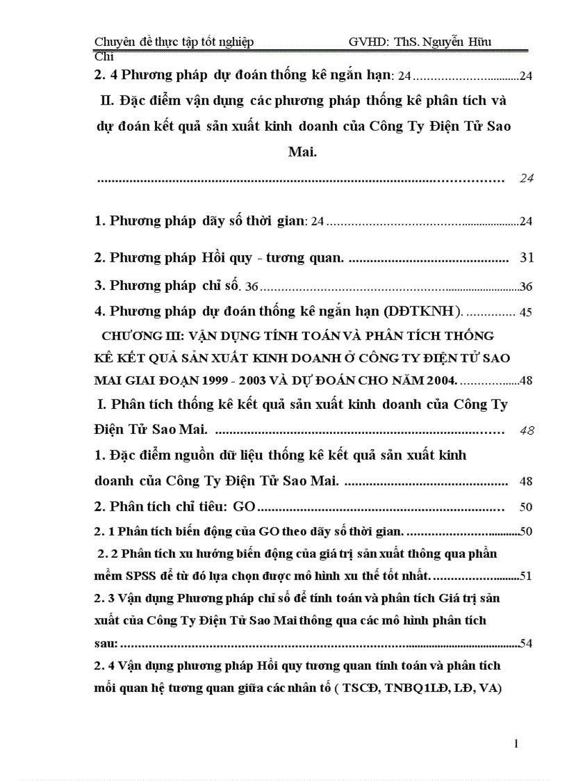 image for page Vận dụng một số phương pháp thống kê phân tích kết quả sản xuất kinh doanh của Công Ty Điện Tử Sao Mai giai đoạn 1999 đến 2003 và dự đoán cho năm 2004 1