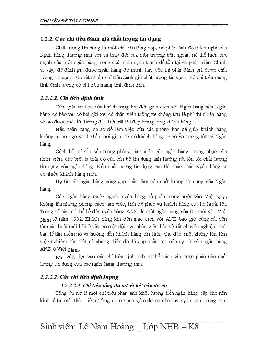 image for page Giải pháp nâng cao chất lượng tín dụng tại Ngân hàng Đầu tư và phát triển chi nhánh Quang Trung 1