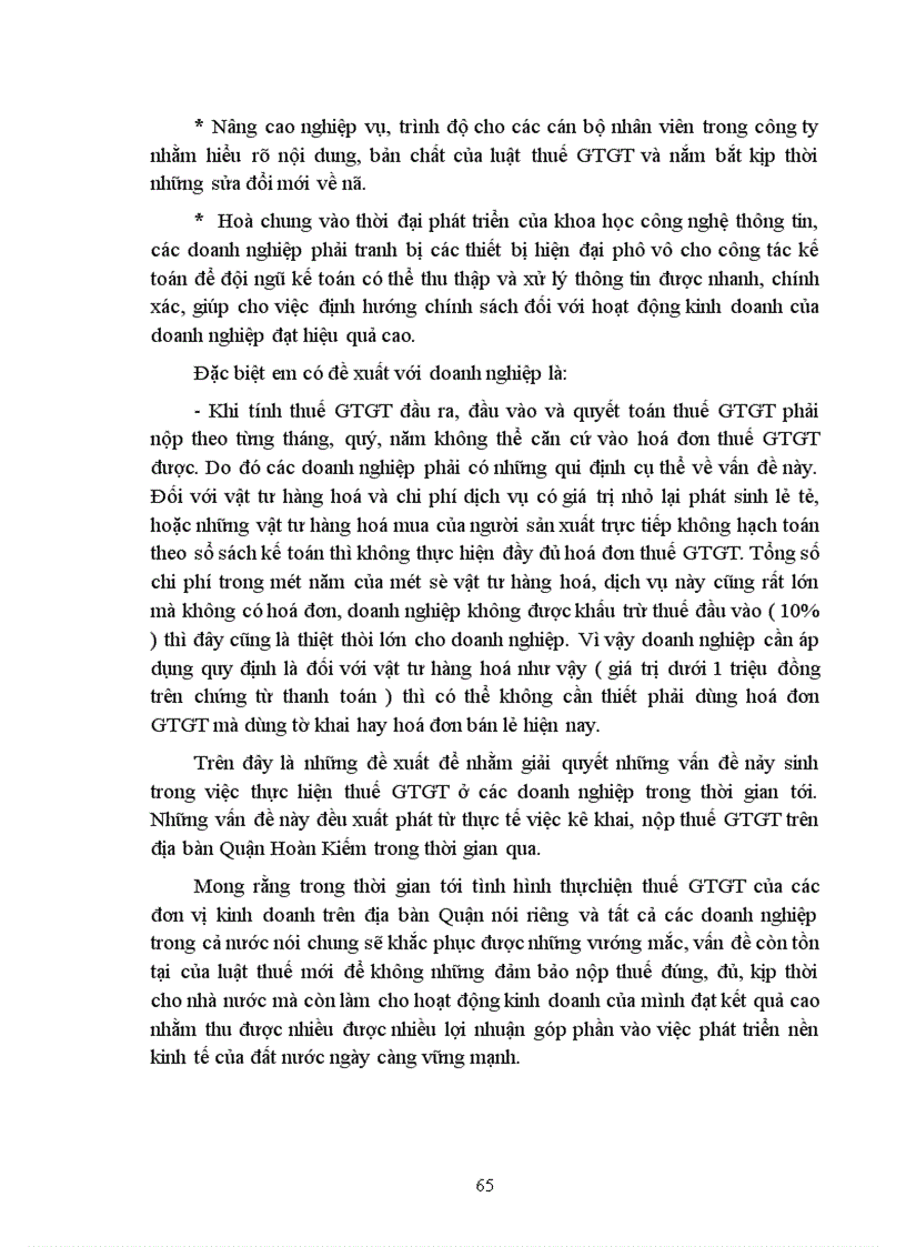 image for page Tình hình thực hiện luật thuế GTGT của một số doanh nghiệp kinh doanh thương mại trên địa bàn Quận Hoàn Kiếm Hà Nội 1