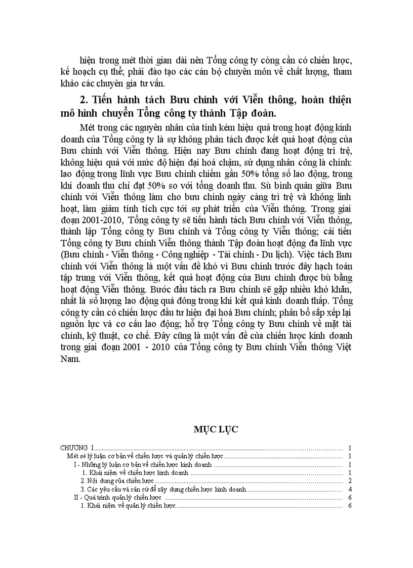 image for page Một số giải pháp hoàn thiện công tác quản lý chiến lược của Tổng công ty Bưu chính viễn thông Việt Nam 1