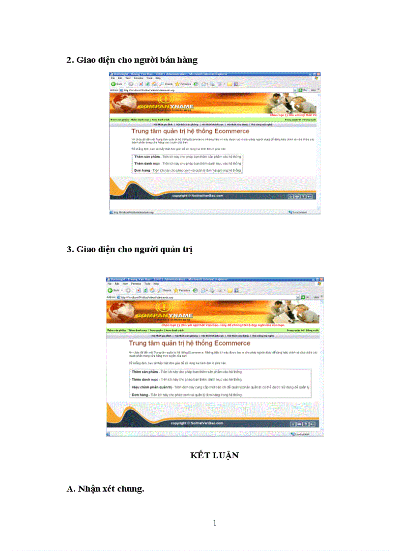 image for page Hệ quản trị Website E commerce