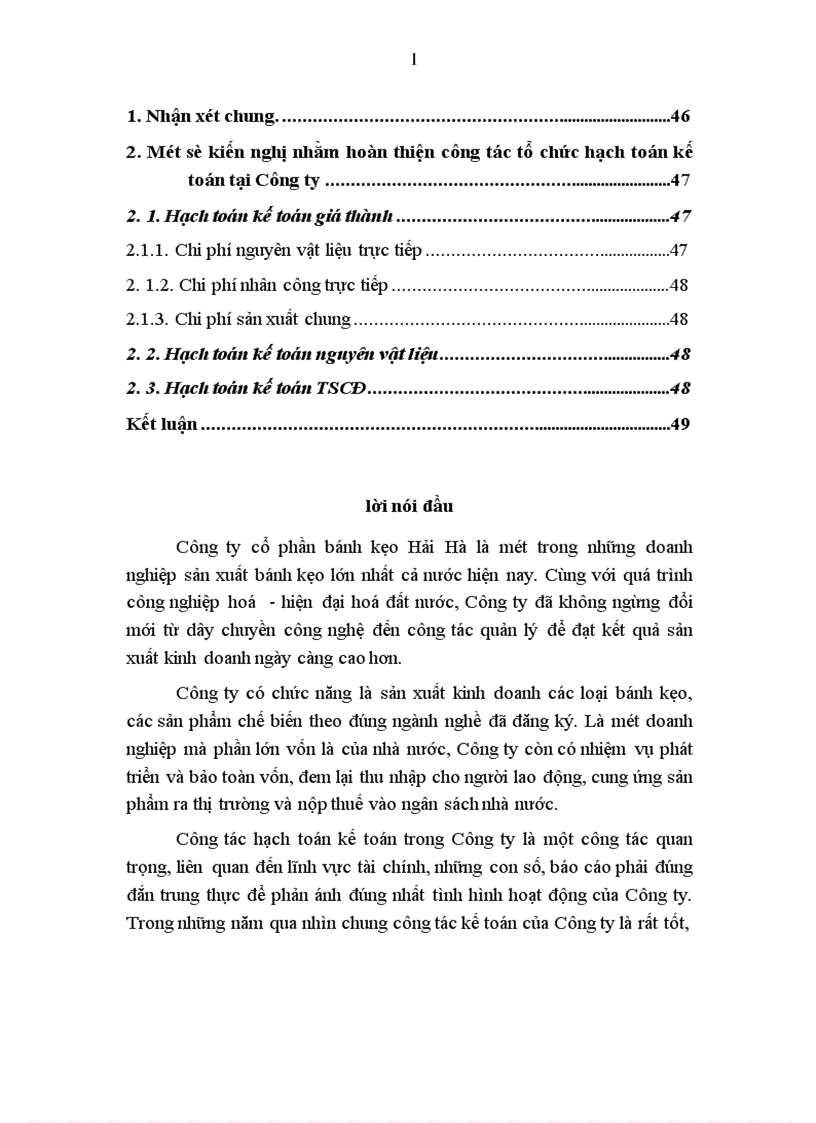 image for page Báo cáo thực tập tổng hợp tại Công ty cổ phần bánh kẹo Hải Hà