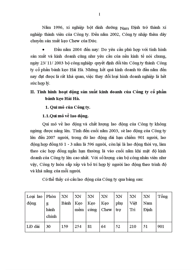 image for page Báo cáo thực tập tổng hợp tại Công ty cổ phần bánh kẹo Hải Hà