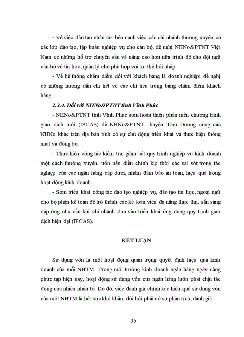image for page Giải pháp nâng cao hiệu quả sử dụng vốn tại NHNo PTNT huyện Tam Dương tỉnh Vĩnh Phúc 1