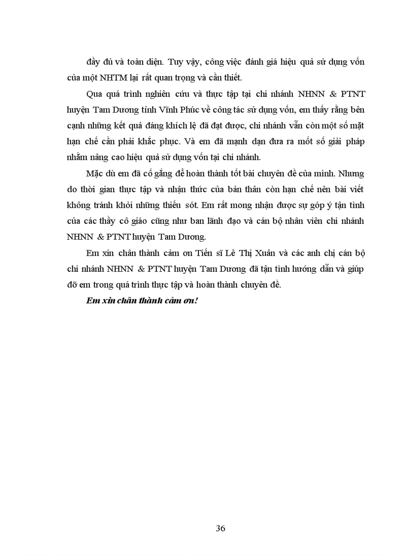 image for page Giải pháp nâng cao hiệu quả sử dụng vốn tại NHNo PTNT huyện Tam Dương tỉnh Vĩnh Phúc 1