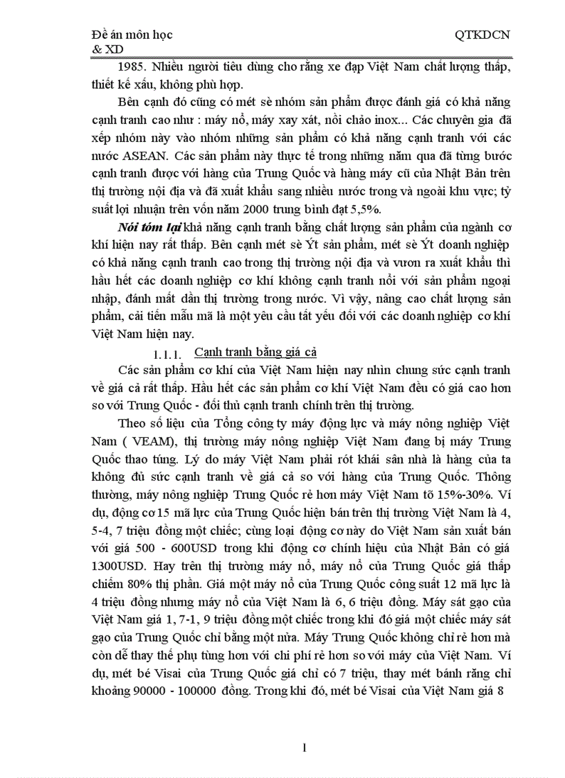 image for page Một số giải pháp nhằm nâng cao khả năng cạnh tranh của ngành cơ khí Việt Nam 1