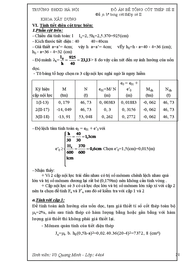 bê tông cốt thép số II 1