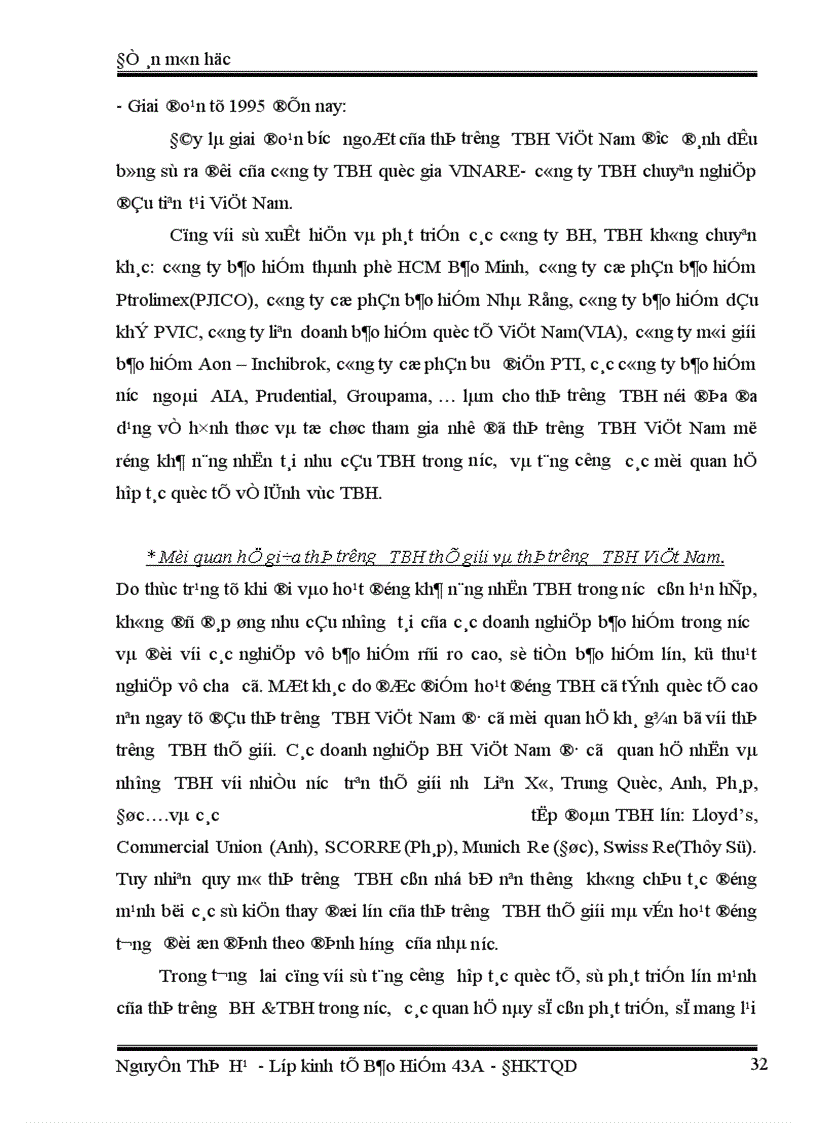 image for page Thị trường Tái Bảo Hiểm lý luận và thực tiễn ở Việt Nam 1