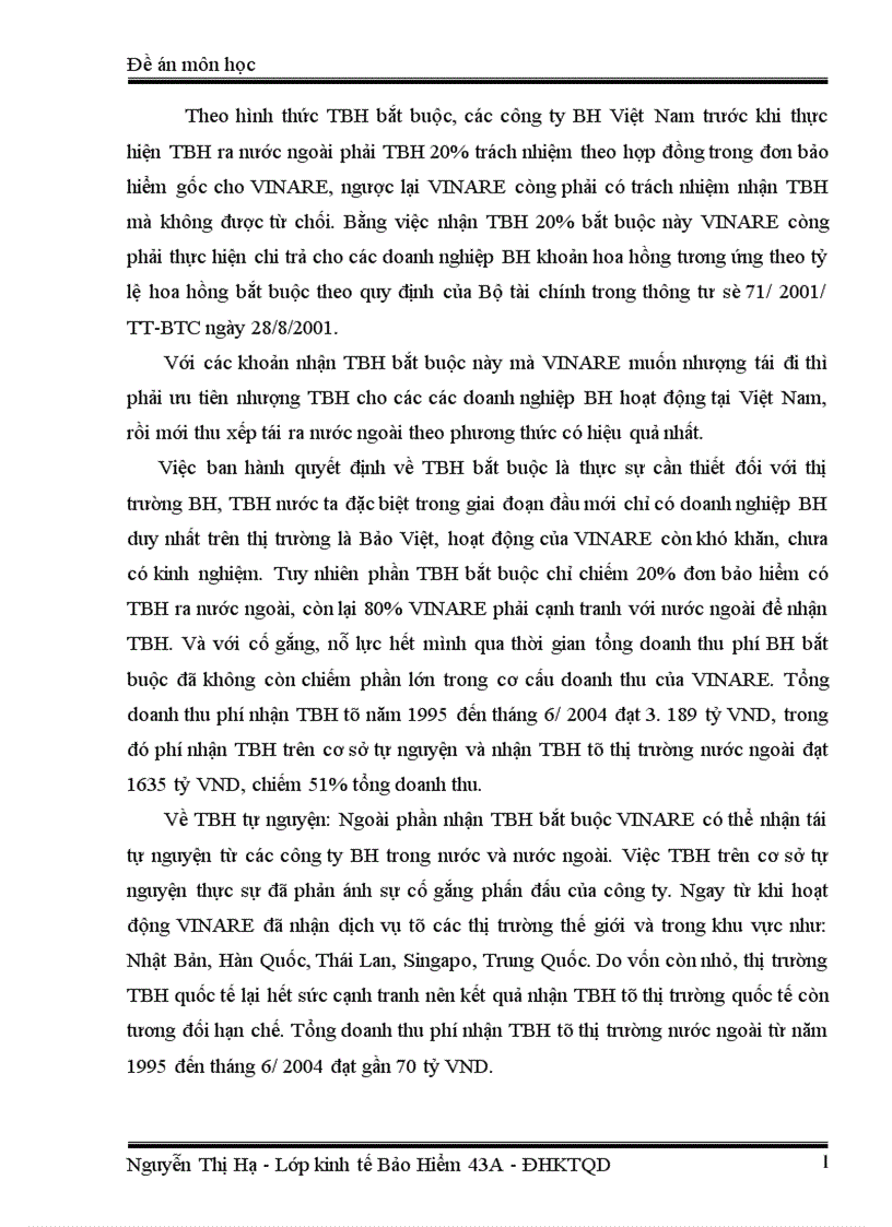 image for page Thị trường Tái Bảo Hiểm lý luận và thực tiễn ở Việt Nam 1