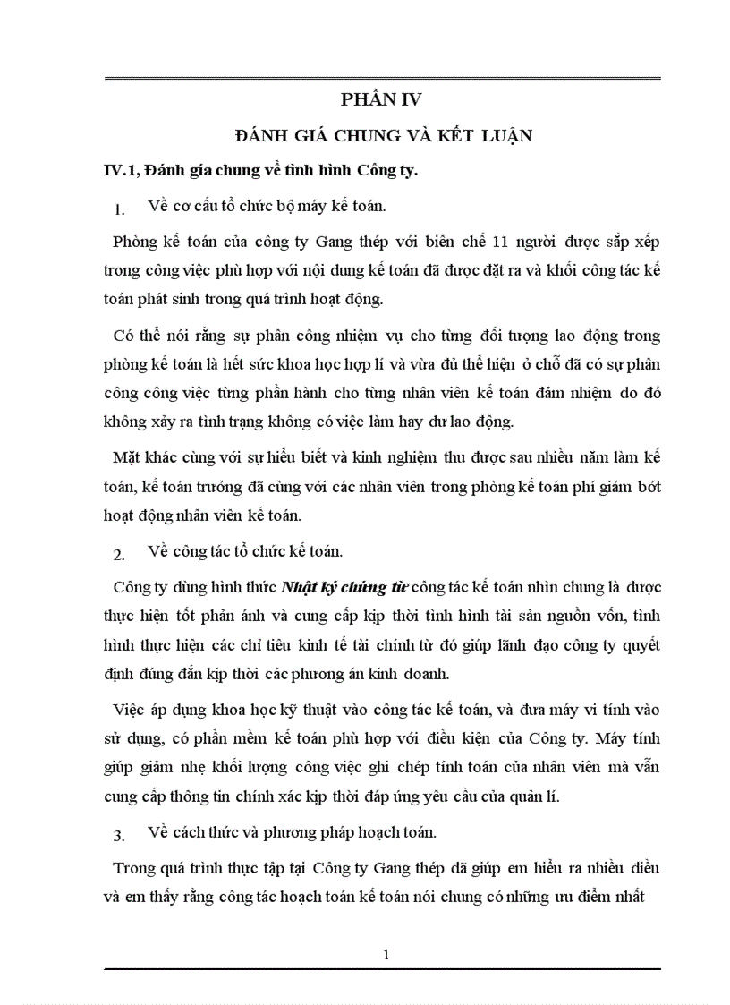 image for page Tình hình chung về công tác kế toán của nhà máy gang thép Thái Nguyên