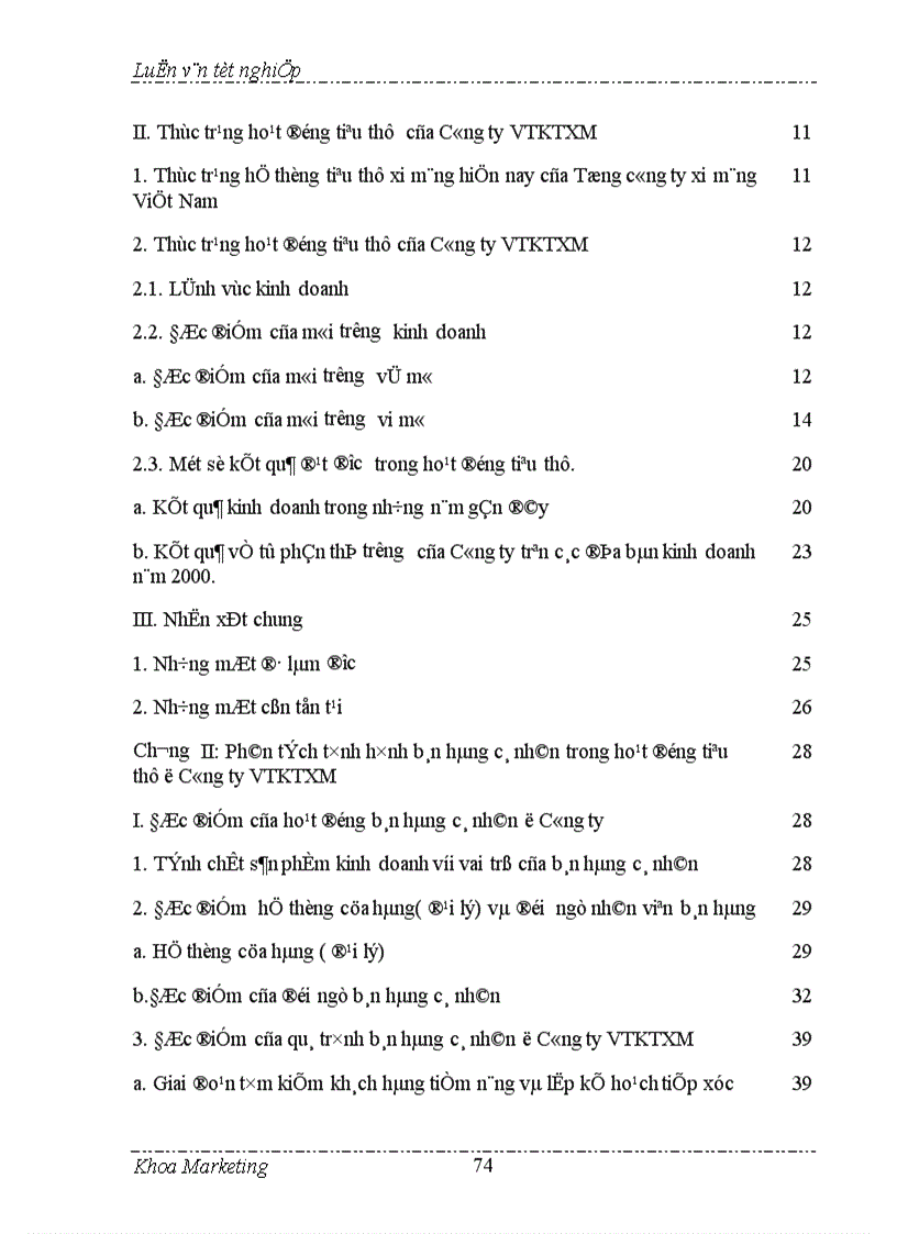 image for page Đẩy mạnh bán hàng cá nhân trong hoạt động tiêu thụ ở Công ty VTKTXM 1