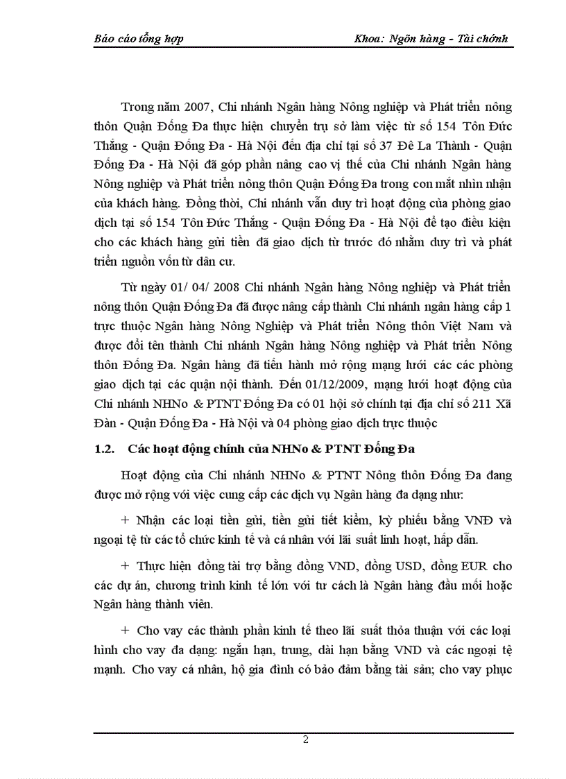 image for page Báo cáo thực tập tổng hợp tại Chi nhánh ngân hàng nông nghiệp và phát triển nông thôn Đống Đa