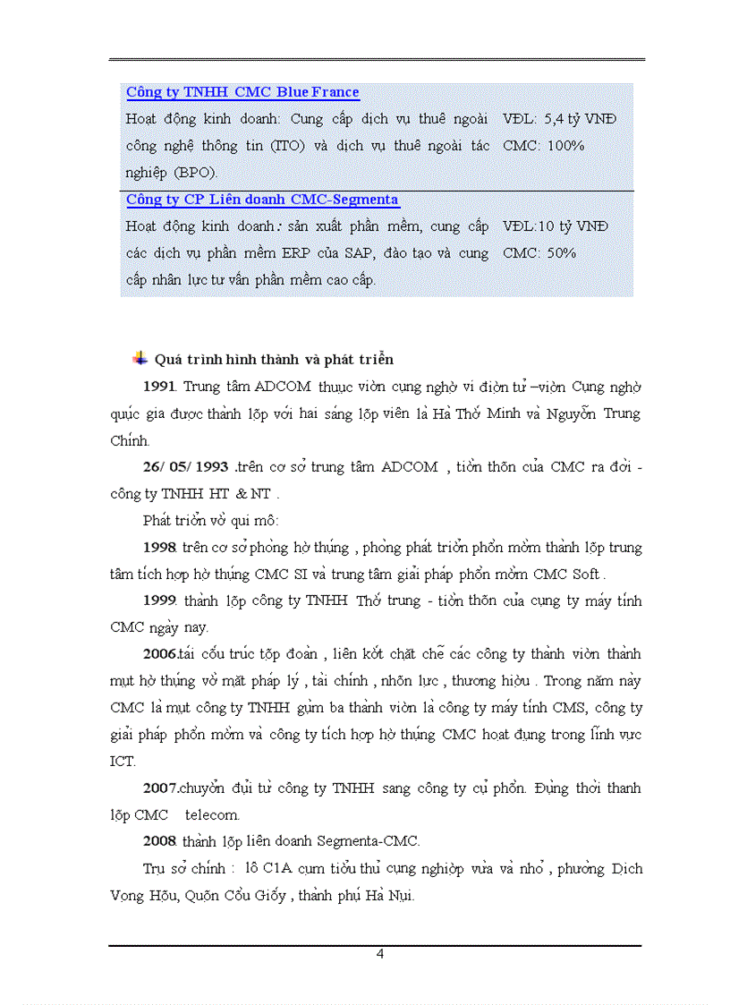 image for page Thực trạng công tác kế toán tại Công ty cổ phần tập đoàn công nghệ CMC