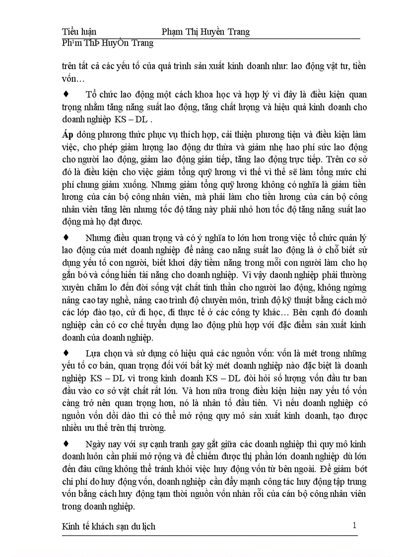 image for page các nhân tố ảnh hưởng đến chi phí kinh doanh KS DL và các biện pháp tiết kiệm chi phí trong các doanh nghiệp KS DL ở nước ta hiện nay 1