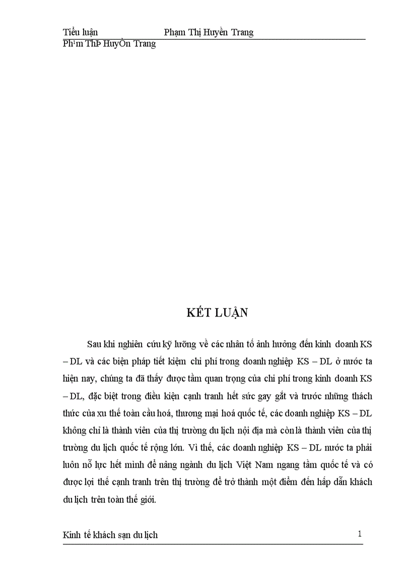 image for page các nhân tố ảnh hưởng đến chi phí kinh doanh KS DL và các biện pháp tiết kiệm chi phí trong các doanh nghiệp KS DL ở nước ta hiện nay 1