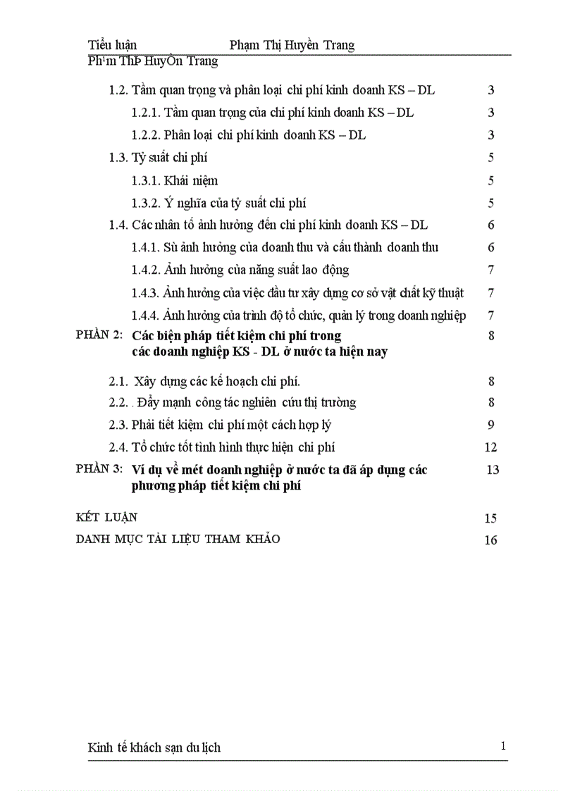 image for page các nhân tố ảnh hưởng đến chi phí kinh doanh KS DL và các biện pháp tiết kiệm chi phí trong các doanh nghiệp KS DL ở nước ta hiện nay 1
