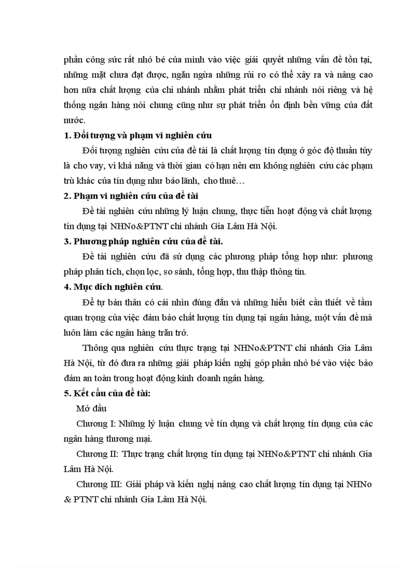 image for page Giải pháp nâng cao chất lượng tín dụng tại NHNo PTNT chi nhánh Gia Lâm Hà Nội