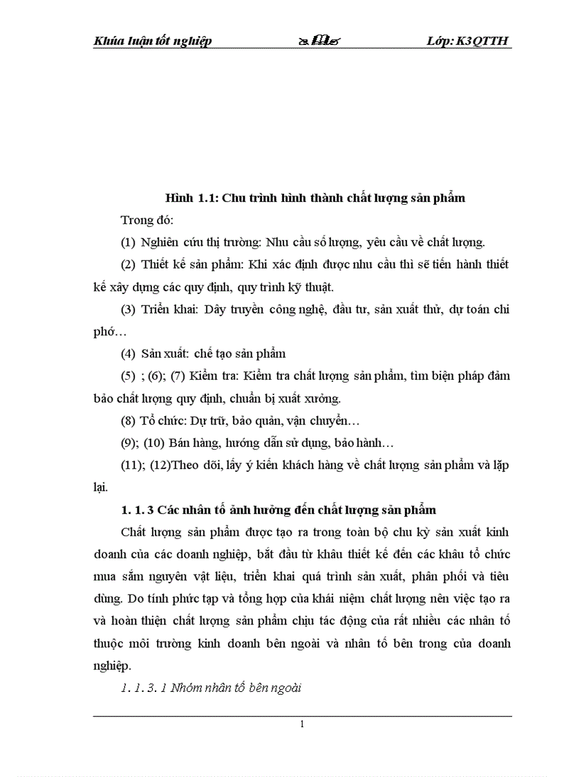image for page Thực trạng chất lượng sản phẩm và vấn đề quản lý chất lượng tại Chi nhánh công ty Cổ phần Gang Thép Thái Nguyên Xí nghiệp Năng lượng